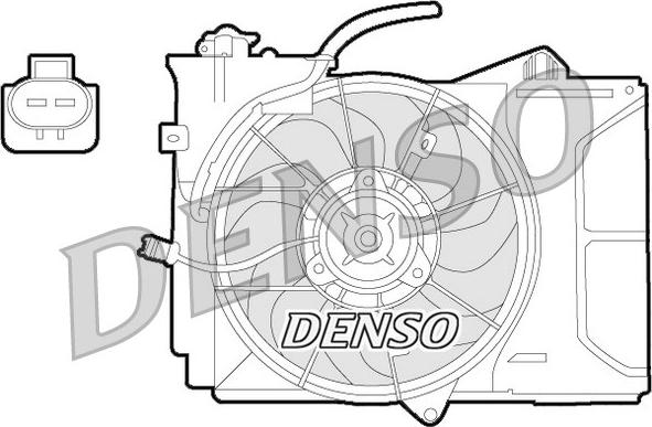 Denso DER50001 - Вентилятор, охлаждение двигателя autosila-amz.com