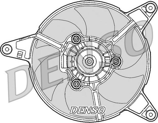 Denso DER09090 - Вентилятор, охлаждение двигателя autosila-amz.com