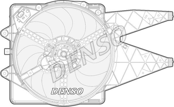 Denso DER09092 - Вентилятор, охлаждение двигателя autosila-amz.com