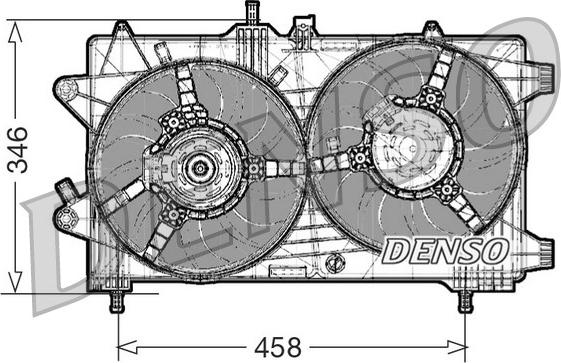 Denso DER09044 - Вентилятор, охлаждение двигателя autosila-amz.com