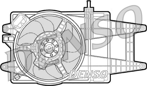 Denso DER09042 - Вентилятор, охлаждение двигателя autosila-amz.com