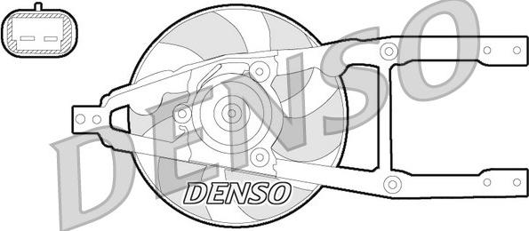 Denso DER09055 - Вентилятор, охлаждение двигателя autosila-amz.com