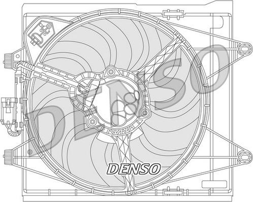 Denso DER09051 - Вентилятор, охлаждение двигателя autosila-amz.com