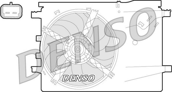 Denso DER09058 - Вентилятор, охлаждение двигателя autosila-amz.com