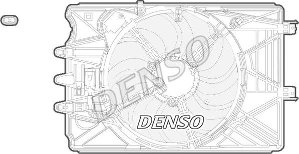 Denso DER09069 - Вентилятор, охлаждение двигателя autosila-amz.com