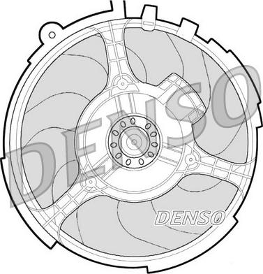 Denso DER09060 - Вентилятор, охлаждение двигателя autosila-amz.com