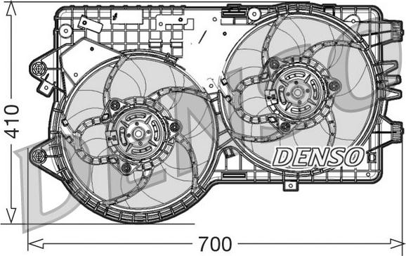 Denso DER09067 - Вентилятор, охлаждение двигателя autosila-amz.com