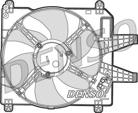 Denso DER09004 - Вентилятор, охлаждение двигателя autosila-amz.com