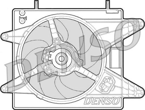 Denso DER09003 - Вентилятор, охлаждение двигателя autosila-amz.com