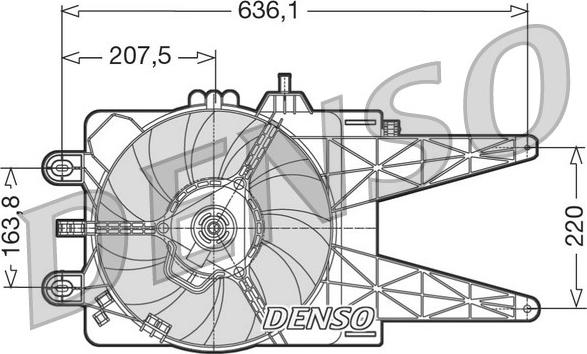 Denso DER09014 - Вентилятор, охлаждение двигателя autosila-amz.com