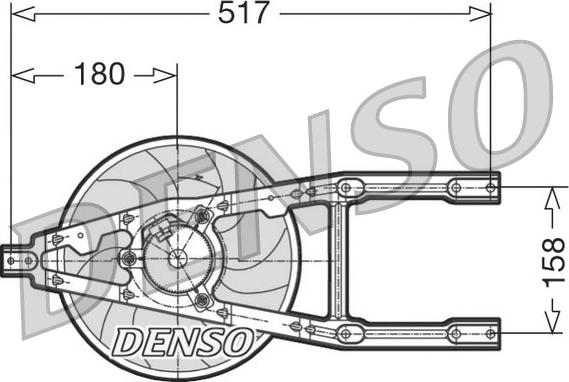 Denso DER09012 - Вентилятор, охлаждение двигателя autosila-amz.com