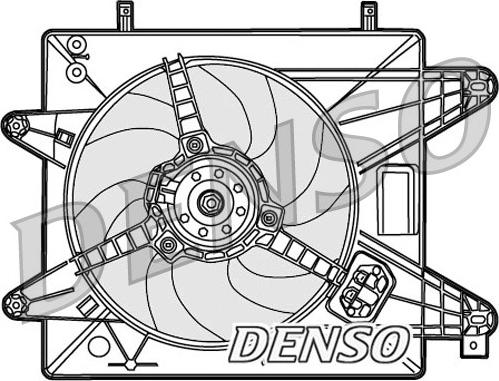 Denso DER09088 - Вентилятор, охлаждение двигателя autosila-amz.com
