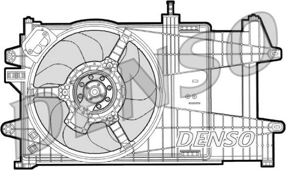 Denso DER09039 - Вентилятор, охлаждение двигателя autosila-amz.com