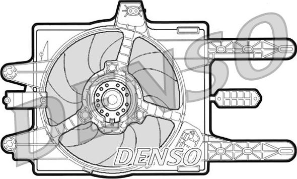 Denso DER09030 - Вентилятор, охлаждение двигателя autosila-amz.com
