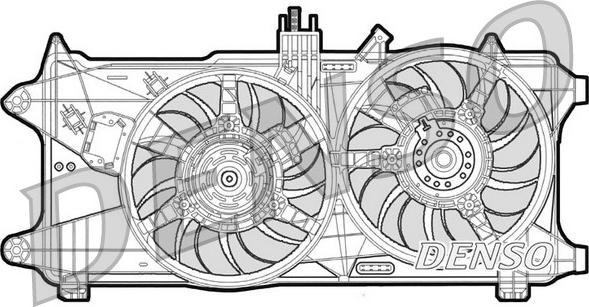 Denso DER09025 - Вентилятор, охлаждение двигателя autosila-amz.com