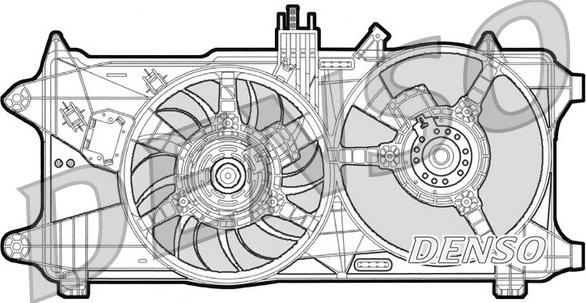 Denso DER09026 - Вентилятор, охлаждение двигателя autosila-amz.com