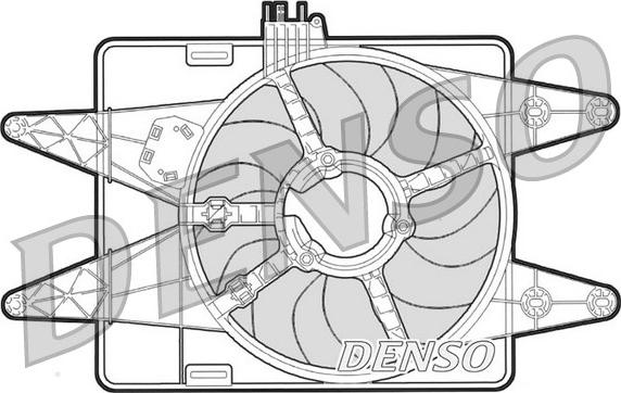 Denso DER09023 - Вентилятор, охлаждение двигателя autosila-amz.com