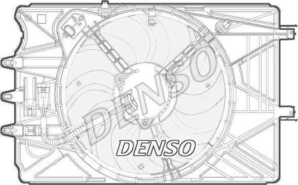 Denso DER09070 - Вентилятор, охлаждение двигателя autosila-amz.com