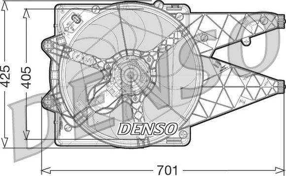 Denso DER09101 - Вентилятор, охлаждение двигателя autosila-amz.com