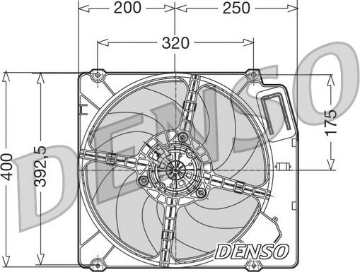 Denso DER01003 - Вентилятор, охлаждение двигателя autosila-amz.com