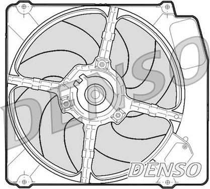 Denso DER01203 - Вентилятор, охлаждение двигателя autosila-amz.com