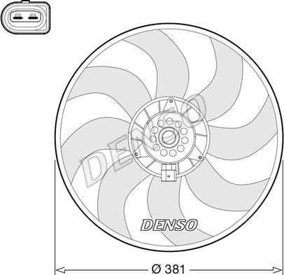 Denso DER02006 - Вентилятор, охлаждение двигателя autosila-amz.com