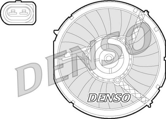 Denso DER02003 - Вентилятор, охлаждение двигателя autosila-amz.com