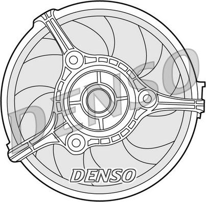 Denso DER02002 - Вентилятор, охлаждение двигателя autosila-amz.com
