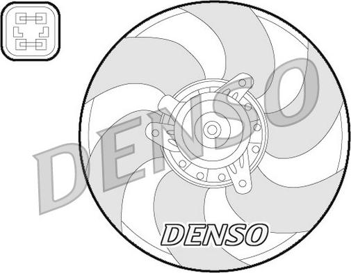 Denso DER07009 - Вентилятор, охлаждение двигателя autosila-amz.com