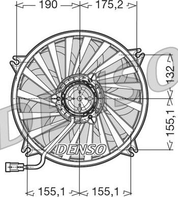 Denso DER07005 - Вентилятор, охлаждение двигателя autosila-amz.com