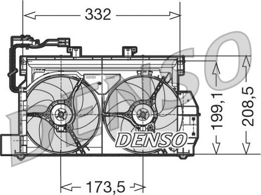Denso DER07001 - Вентилятор, охлаждение двигателя autosila-amz.com