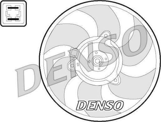 Denso DER07008 - Вентилятор, охлаждение двигателя autosila-amz.com