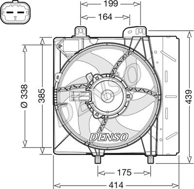 Denso DER07011 - Вентилятор, охлаждение двигателя autosila-amz.com