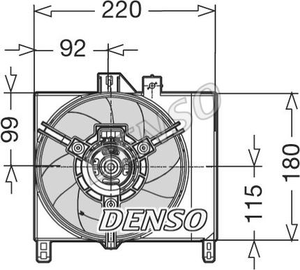 Denso DER16003 - Вентилятор, охлаждение двигателя autosila-amz.com