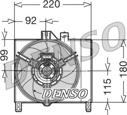 Denso DER16002 - Вентилятор радиатора autosila-amz.com