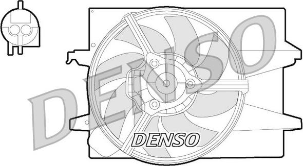 Denso DER10004 - Вентилятор, охлаждение двигателя autosila-amz.com