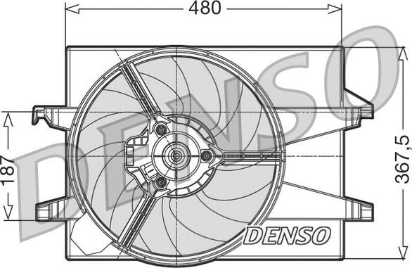 Denso DER10001 - Вентилятор, охлаждение двигателя autosila-amz.com