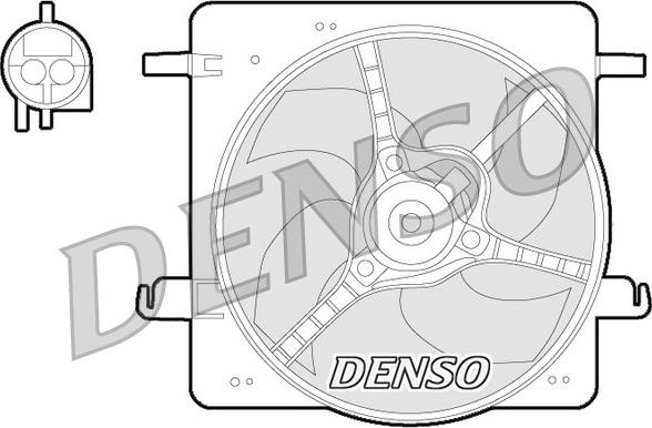 Denso DER10008 - Вентилятор, охлаждение двигателя autosila-amz.com