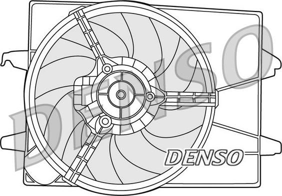 Denso DER10003 - Вентилятор, охлаждение двигателя autosila-amz.com