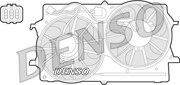 Denso DER10007 - Вентилятор, охлаждение двигателя autosila-amz.com