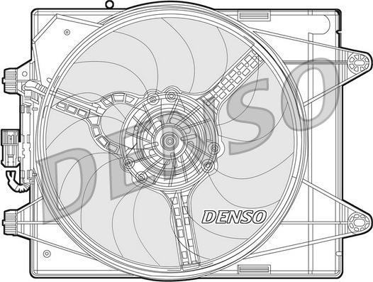 Denso DER13004 - Вентилятор, охлаждение двигателя autosila-amz.com