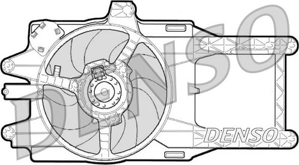 Denso DER13001 - Вентилятор, охлаждение двигателя autosila-amz.com