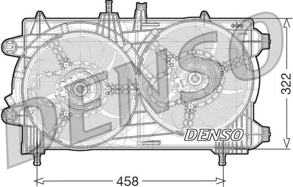 Denso DER13008 - Вентилятор, охлаждение двигателя autosila-amz.com