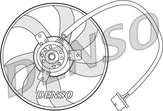 Denso DER32003 - вентилятор охлаждения!\ Audi A3 1.8T 98> autosila-amz.com