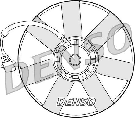 Denso DER32002 - DER32002_вентилятор охлаждения!\ Audi A3, Skoda, Octavia all 96>, VW Golf all 97> autosila-amz.com