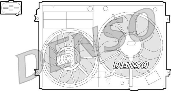 Denso DER32012 - Вентилятор радиатора AUDI: A3 (8P1) 1.2-3.2i/TDi/TFSi 03-13, TT (8J3/8J9) 2.0TTS 08-14 SEAT: ALTEA ( autosila-amz.com