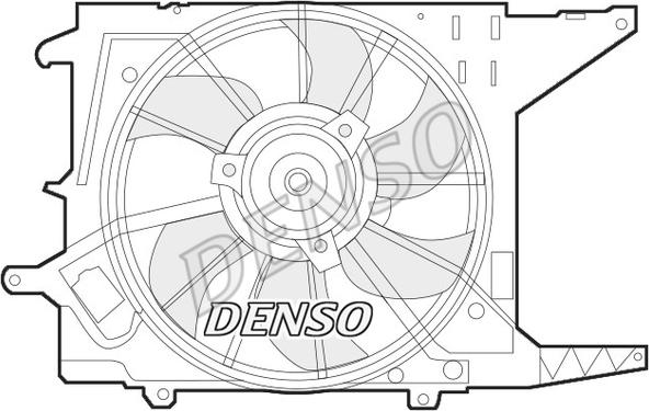 Denso DER37003 - Вентилятор, охлаждение двигателя autosila-amz.com