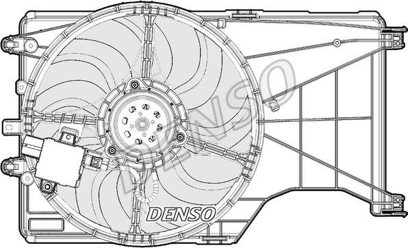 Denso DER20001 - Вентилятор, охлаждение двигателя autosila-amz.com