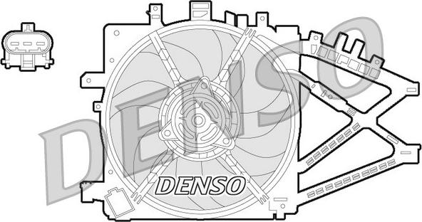 Denso DER20014 - Вентилятор, охлаждение двигателя autosila-amz.com