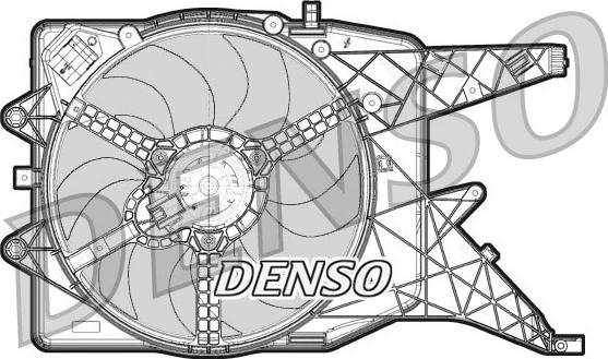 Denso DER20011 - Вентилятор, охлаждение двигателя autosila-amz.com